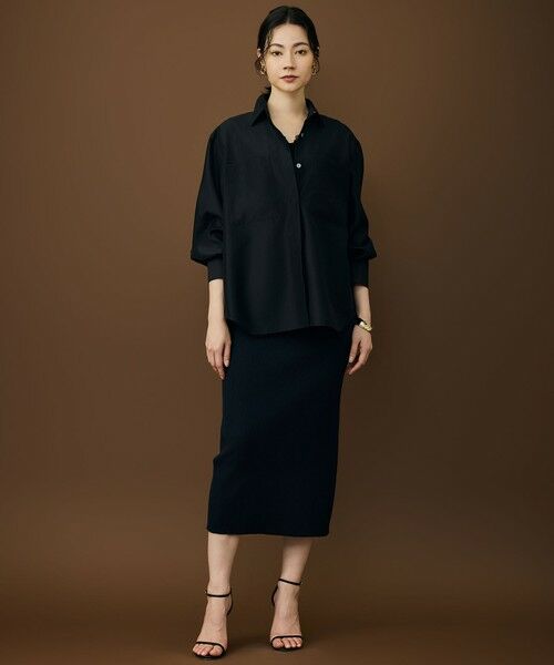 S size ONWARD(小さいサイズ) / エスサイズオンワード シャツ・ブラウス | 【カタログ掲載・羽織りとしても】シャイニーオーガンジーシアー シャツ | 詳細12