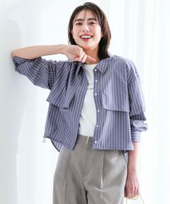 S size ONWARD(小さいサイズ) / エスサイズオンワード シャツ・ブラウス | クロップドヨークハオリ シャツ