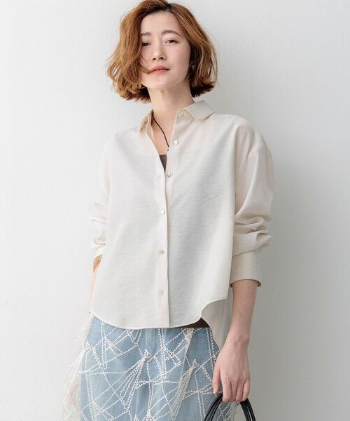 S size ONWARD(小さいサイズ) / エスサイズオンワード シャツ・ブラウス | 【CanCam掲載】シアータンブラー ファンクショナル シャツ（ベージュ系）