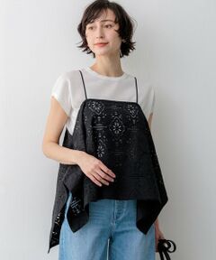 S size ONWARD(小さいサイズ) / エスサイズオンワード シャツ・ブラウス | ラッセルオーナメントレース キャミソール ブラウス