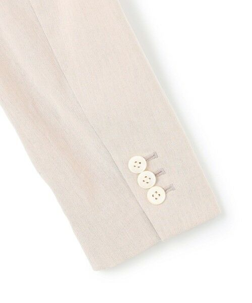 S size ONWARD(小さいサイズ) / エスサイズオンワード その他アウター | 【CanCam掲載】リネンレーヨンストレッチ ダブルジャケット | 詳細6