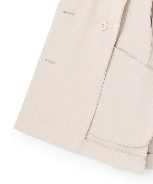 S size ONWARD(小さいサイズ) / エスサイズオンワード その他アウター | 【CanCam掲載】リネンレーヨンストレッチ ダブルジャケット | 詳細11