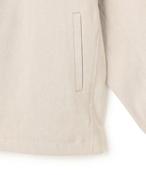 S size ONWARD(小さいサイズ) / エスサイズオンワード その他アウター | リネンレーヨンストレッチ ノーカラー ブルゾン | 詳細7