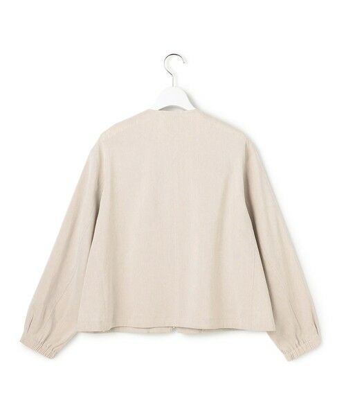 S size ONWARD(小さいサイズ) / エスサイズオンワード その他アウター | リネンレーヨンストレッチ ノーカラー ブルゾン | 詳細8