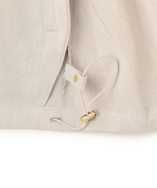S size ONWARD(小さいサイズ) / エスサイズオンワード その他アウター | リネンレーヨンストレッチ ノーカラー ブルゾン | 詳細11