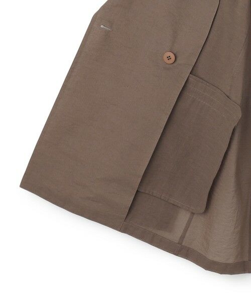 S size ONWARD(小さいサイズ) / エスサイズオンワード その他アウター | 【見上愛さん着用】ナイロンコットンシアーボイル ダブルジャケット | 詳細20