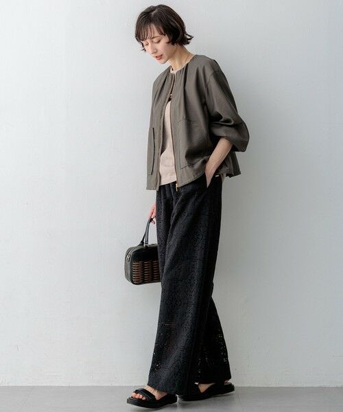 S size ONWARD(小さいサイズ) / エスサイズオンワード その他アウター | シアータンブラー ダブルポケット ブルゾン | 詳細21