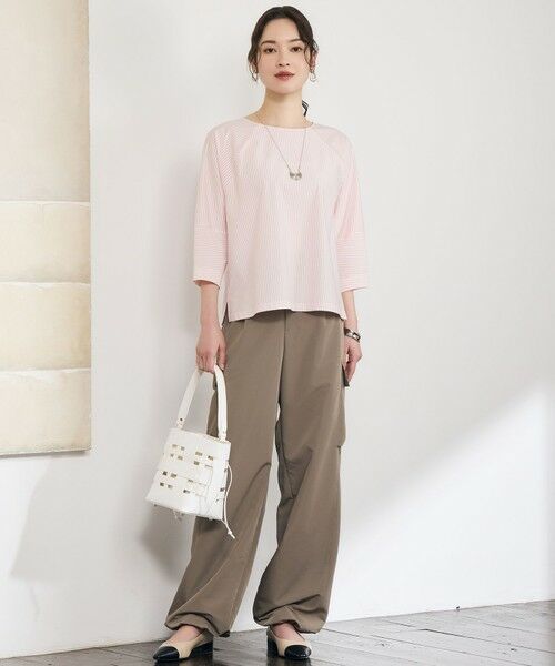 S size ONWARD(小さいサイズ) / エスサイズオンワード カットソー | ストライプコットンタイプライター | 詳細1