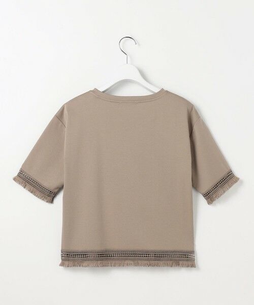 S size ONWARD(小さいサイズ) / エスサイズオンワード カットソー | 【SHIHOさん着用】コンパクトハイゲージフリンジ Tシャツ | 詳細11