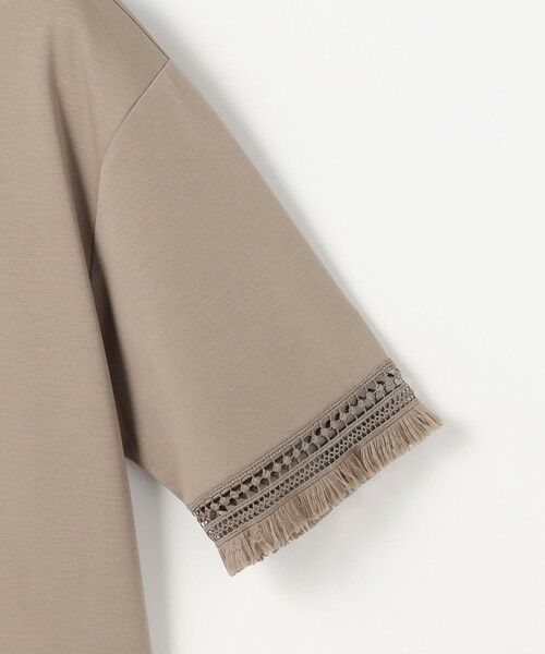 S size ONWARD(小さいサイズ) / エスサイズオンワード カットソー | 【SHIHOさん着用】コンパクトハイゲージフリンジ Tシャツ | 詳細8