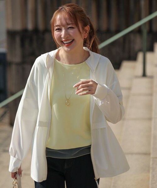 S size ONWARD(小さいサイズ) / エスサイズオンワード カットソー | チュール切替ランタンスリーブ プルオーバー | 詳細10