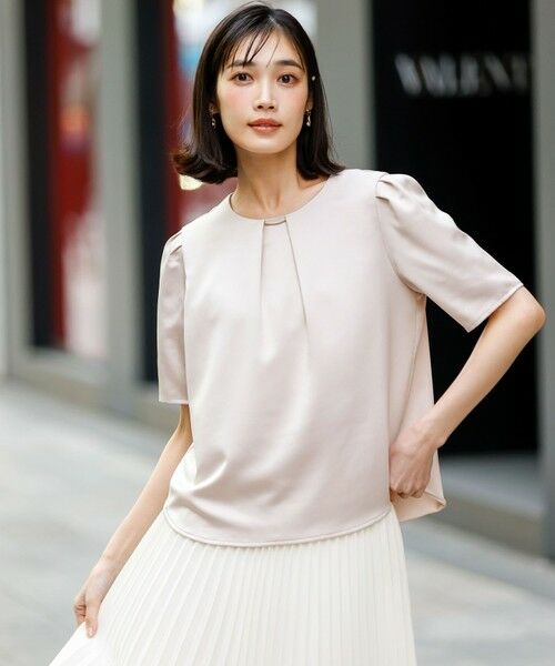 S size ONWARD(小さいサイズ) / エスサイズオンワード シャツ・ブラウス | 【2WAY】サテン ブラウス | 詳細15