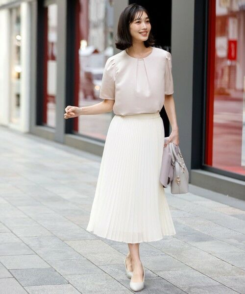 S size ONWARD(小さいサイズ) / エスサイズオンワード シャツ・ブラウス | 【2WAY】サテン ブラウス | 詳細17