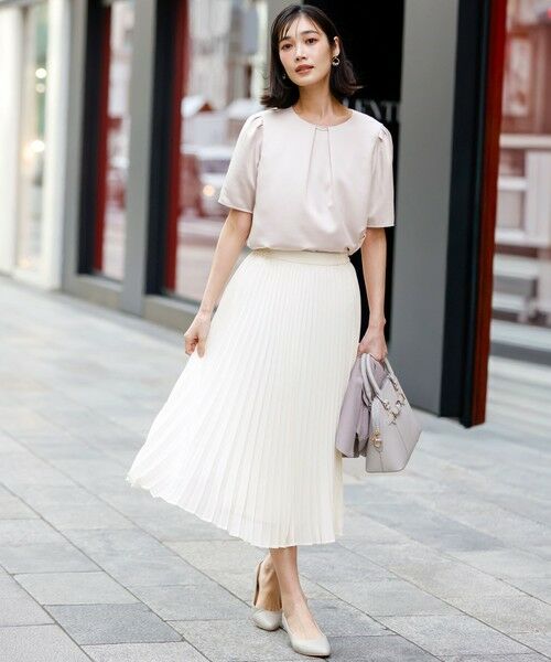 S size ONWARD(小さいサイズ) / エスサイズオンワード シャツ・ブラウス | 【2WAY】サテン ブラウス | 詳細18