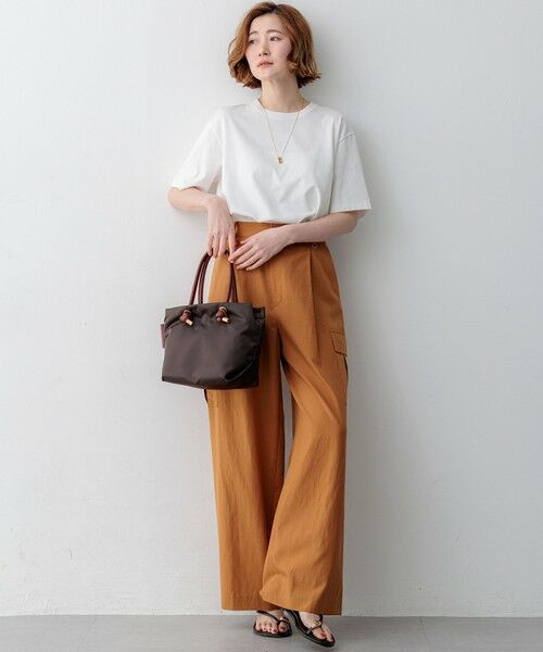 S size ONWARD(小さいサイズ) / エスサイズオンワード カットソー | スビンギザコットン フレア Tシャツ | 詳細1