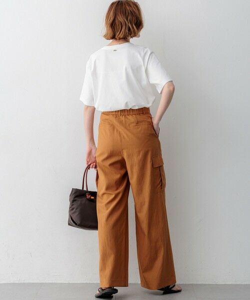 S size ONWARD(小さいサイズ) / エスサイズオンワード カットソー | スビンギザコットン フレア Tシャツ | 詳細2