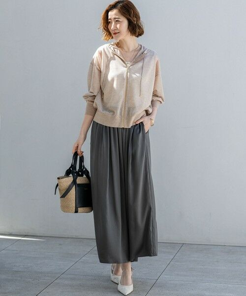 S size ONWARD(小さいサイズ) / エスサイズオンワード タンクトップ | シャイニーリブ スクエアネック タンクトップ | 詳細6