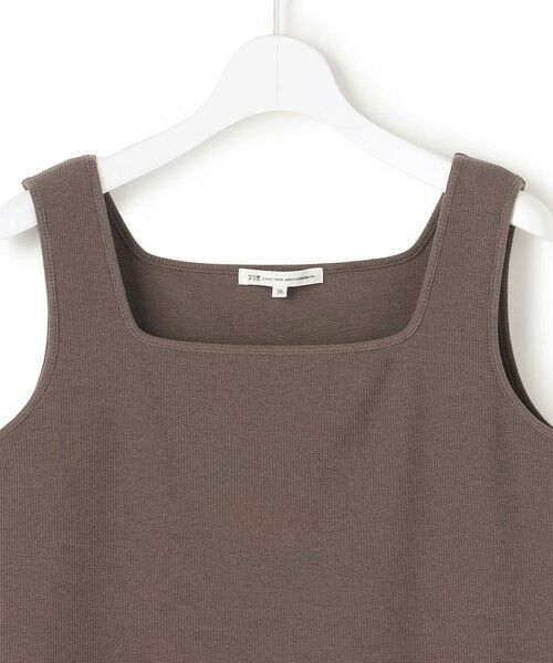 S size ONWARD(小さいサイズ) / エスサイズオンワード タンクトップ | シャイニーリブ スクエアネック タンクトップ | 詳細13