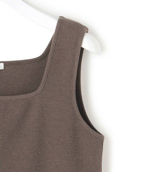 S size ONWARD(小さいサイズ) / エスサイズオンワード タンクトップ | シャイニーリブ スクエアネック タンクトップ | 詳細22