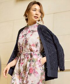 S size ONWARD(小さいサイズ) / エスサイズオンワード カーディガン・ボレロ | 【SHIHOさん着用】ジオメトリックモチーフ カーディガン