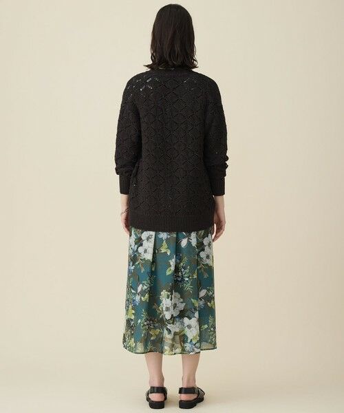 S size ONWARD(小さいサイズ) / エスサイズオンワード カーディガン・ボレロ | 【SHIHOさん着用】ジオメトリックモチーフ カーディガン | 詳細12