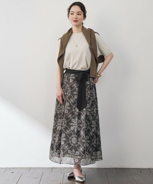 S size ONWARD(小さいサイズ) / エスサイズオンワード ニット・セーター | 【前後着用可能】クレープストレッチドルマンスリーブ ニット | 詳細13