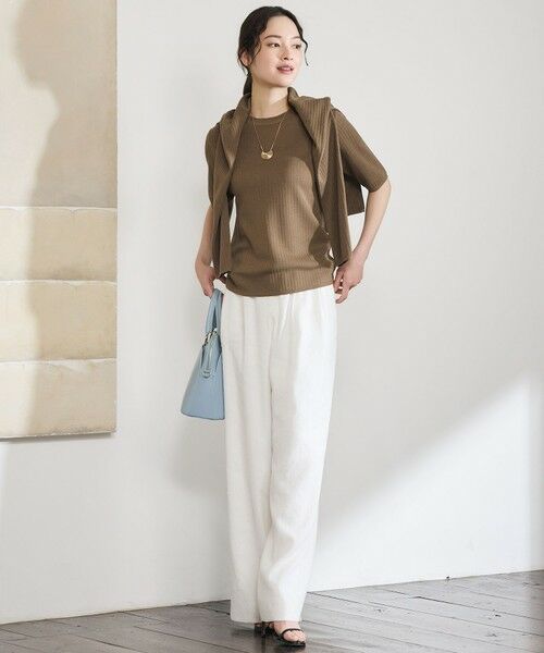 S size ONWARD(小さいサイズ) / エスサイズオンワード ニット・セーター | 【カタログ掲載・アンサンブル対応】シアーシルクミックスニット プルオーバー | 詳細2