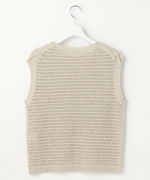 S size ONWARD(小さいサイズ) / エスサイズオンワード ベスト | 【SHIHOさん着用】リネンフリンジ ベスト | 詳細10