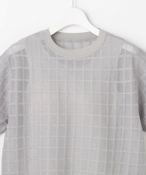 S size ONWARD(小さいサイズ) / エスサイズオンワード ニット・セーター | 【カタログ掲載・ワコールコラボ・2点SET】シアーチェックニット プルオーバー | 詳細10