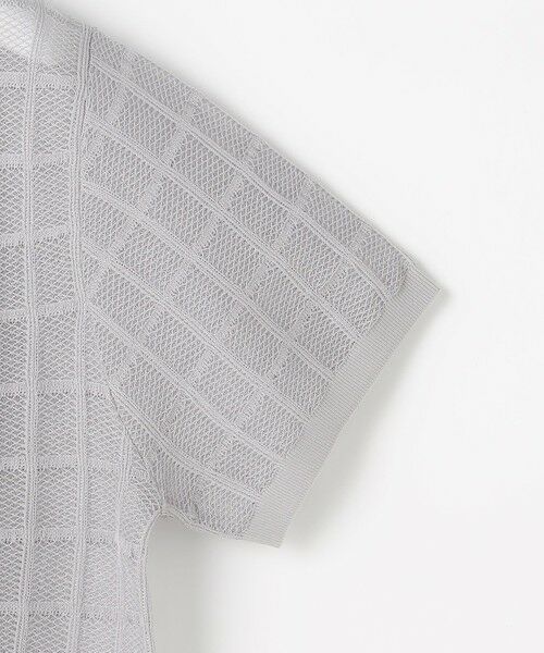 S size ONWARD(小さいサイズ) / エスサイズオンワード ニット・セーター | 【カタログ掲載・ワコールコラボ・2点SET】シアーチェックニット プルオーバー | 詳細12
