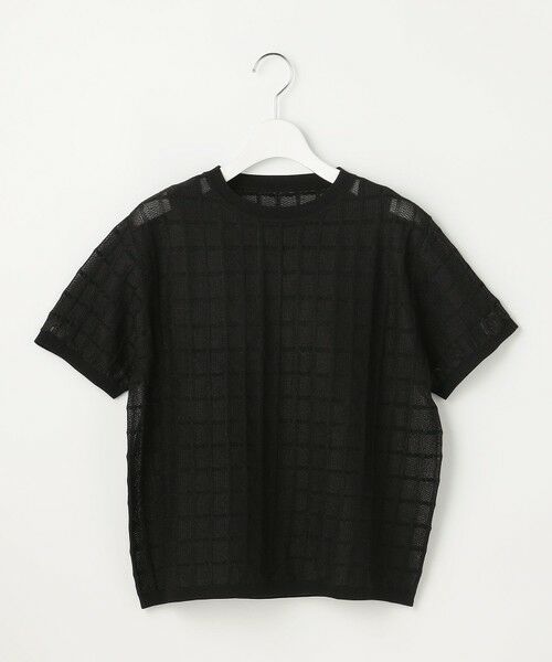 S size ONWARD(小さいサイズ) / エスサイズオンワード ニット・セーター | 【カタログ掲載・ワコールコラボ・2点SET】シアーチェックニット プルオーバー | 詳細22