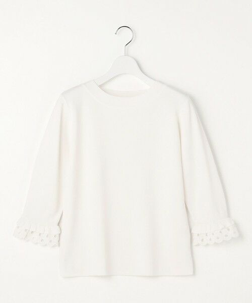 S size ONWARD(小さいサイズ) / エスサイズオンワード ニット・セーター | 【好印象ブライトニット】レースポイント プルオーバー | 詳細4