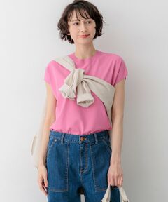 S size ONWARD(小さいサイズ) / エスサイズオンワード ニット・セーター | レーヨンポリエステルストレッチ フレンチスリーブ ニット