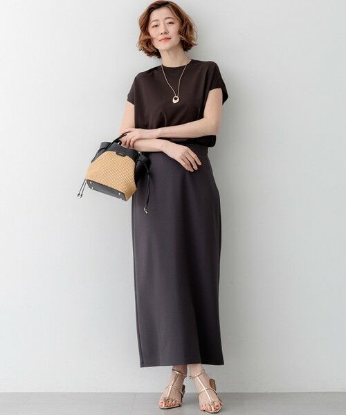 S size ONWARD(小さいサイズ) / エスサイズオンワード ニット・セーター | レーヨンポリエステルストレッチ フレンチスリーブ ニット | 詳細8