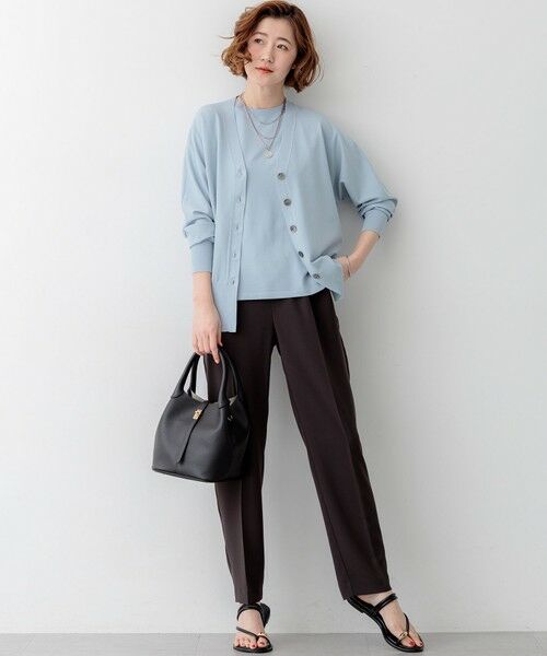 S size ONWARD(小さいサイズ) / エスサイズオンワード ニット・セーター | レーヨンポリエステルストレッチ フレンチスリーブ ニット | 詳細12