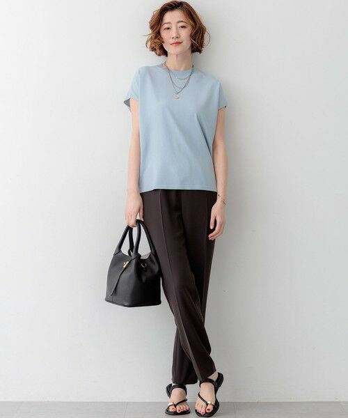 S size ONWARD(小さいサイズ) / エスサイズオンワード ニット・セーター | レーヨンポリエステルストレッチ フレンチスリーブ ニット | 詳細13