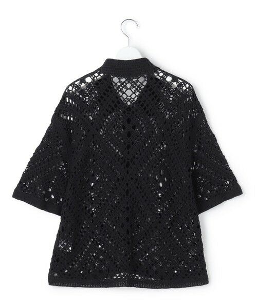 S size ONWARD(小さいサイズ) / エスサイズオンワード ニット・セーター | エンブロイダリーレース ポロ ニット | 詳細10