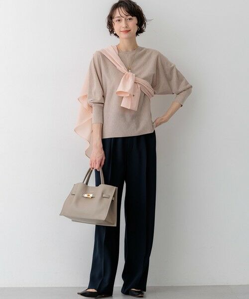 S size ONWARD(小さいサイズ) / エスサイズオンワード ニット・セーター | シャイニーシアー ドルマン ニット | 詳細7