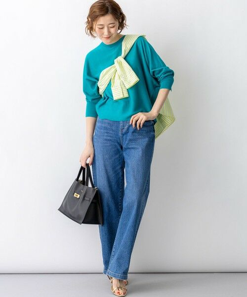 S size ONWARD(小さいサイズ) / エスサイズオンワード ニット・セーター | シャイニーシアー ドルマン ニット | 詳細18