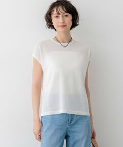 S size ONWARD(小さいサイズ) / エスサイズオンワード ニット・セーター | シャイニーシアー ノースリーブ ニット