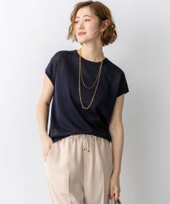 S size ONWARD(小さいサイズ) / エスサイズオンワード ニット・セーター | シャイニーシアー ノースリーブ ニット