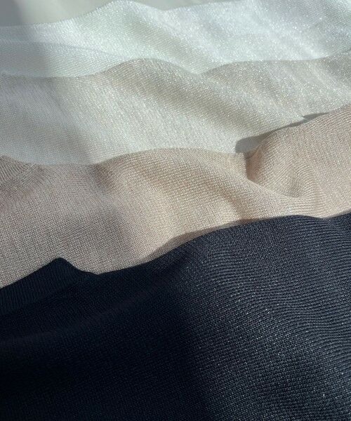 S size ONWARD(小さいサイズ) / エスサイズオンワード ニット・セーター | シャイニーシアー ノースリーブ ニット | 詳細18