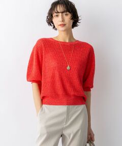 ピュアリネン パフスリーブ ニット