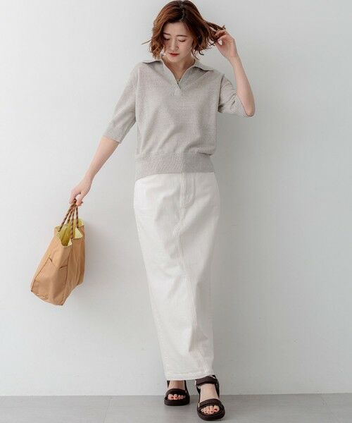 S size ONWARD(小さいサイズ) / エスサイズオンワード ニット・セーター | 【CanCam掲載】ピュアリネン スキッパー ポロニット | 詳細10