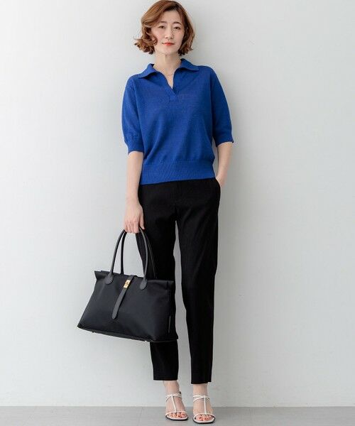 S size ONWARD(小さいサイズ) / エスサイズオンワード ニット・セーター | 【CanCam掲載】ピュアリネン スキッパー ポロニット | 詳細12