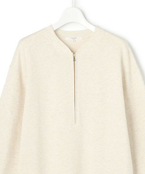 S size ONWARD(小さいサイズ) / エスサイズオンワード ロング・マキシ丈ワンピース | 【SLOW/一部店舗限定】ハイゲージテリー ハーフジップ ワンピース | 詳細4