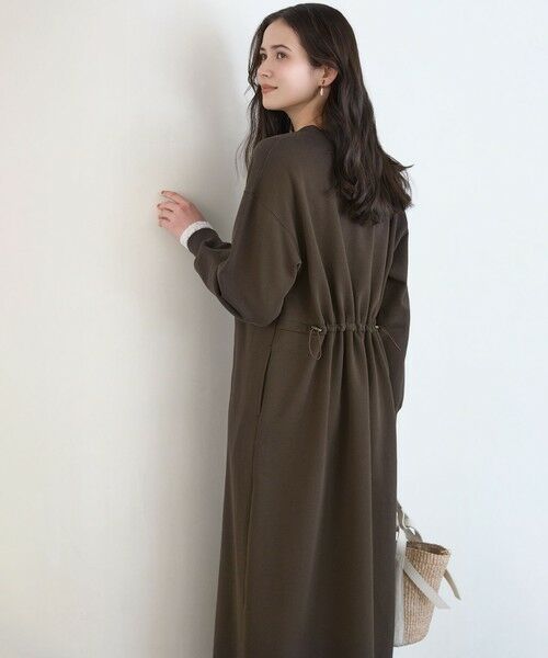 S size ONWARD(小さいサイズ) / エスサイズオンワード ロング・マキシ丈ワンピース | 【SLOW/一部店舗限定】ハイゲージテリー ハーフジップ ワンピース | 詳細12