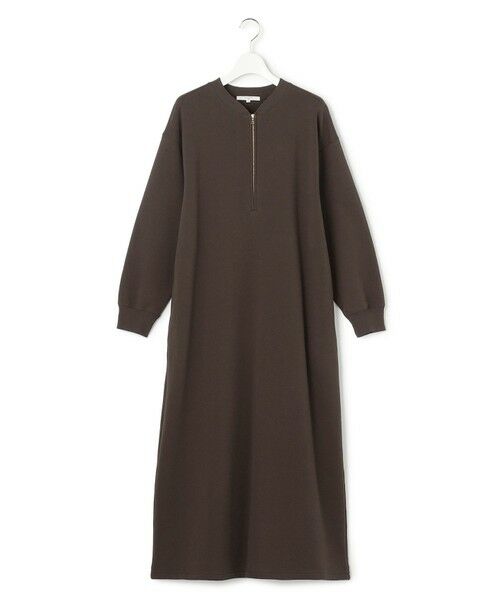 S size ONWARD(小さいサイズ) / エスサイズオンワード ロング・マキシ丈ワンピース | 【SLOW/一部店舗限定】ハイゲージテリー ハーフジップ ワンピース | 詳細14
