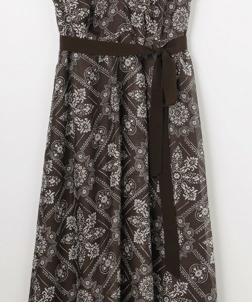 S size ONWARD(小さいサイズ) / エスサイズオンワード ロング・マキシ丈ワンピース | 【カタログ掲載】ロータスタイルプリント ワンピース | 詳細9