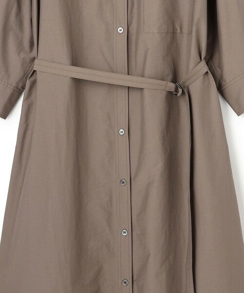 S size ONWARD(小さいサイズ) / エスサイズオンワード ミニ丈・ひざ丈ワンピース | ナイロンコットンタフタ シャツワンピース | 詳細12